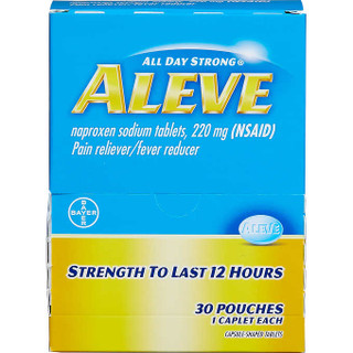 Aleve Pain Reliever & Fever Reducer Dipenser Box 220mg 1/pk 30pks