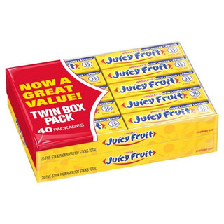 Wrigley's Juicy Fruit 5 Stk Gum 40 ct