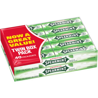Wrigley's Spearmint 5 Stk Gum 40 ct
