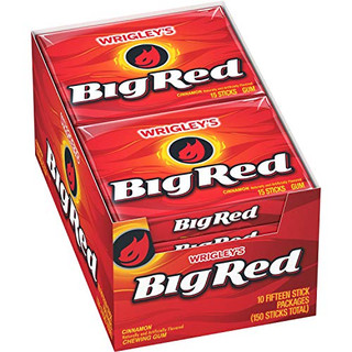 Wrigley's Big Red Slim Pack Gum 10 ct 15stk