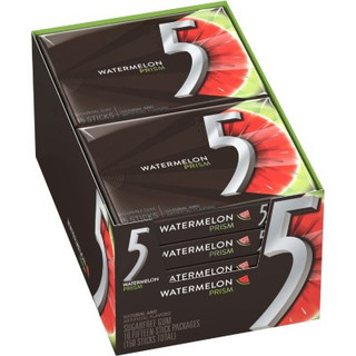 Five Prism Watermelon Gum 10 ct 15 Sticks