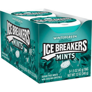 Ice Breakers Sugar Free Mints Wintergreen 8ct 1.5oz