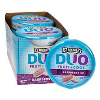 Ice Breakers Sugar Free Raspberry DUO 8ct 1.3oz