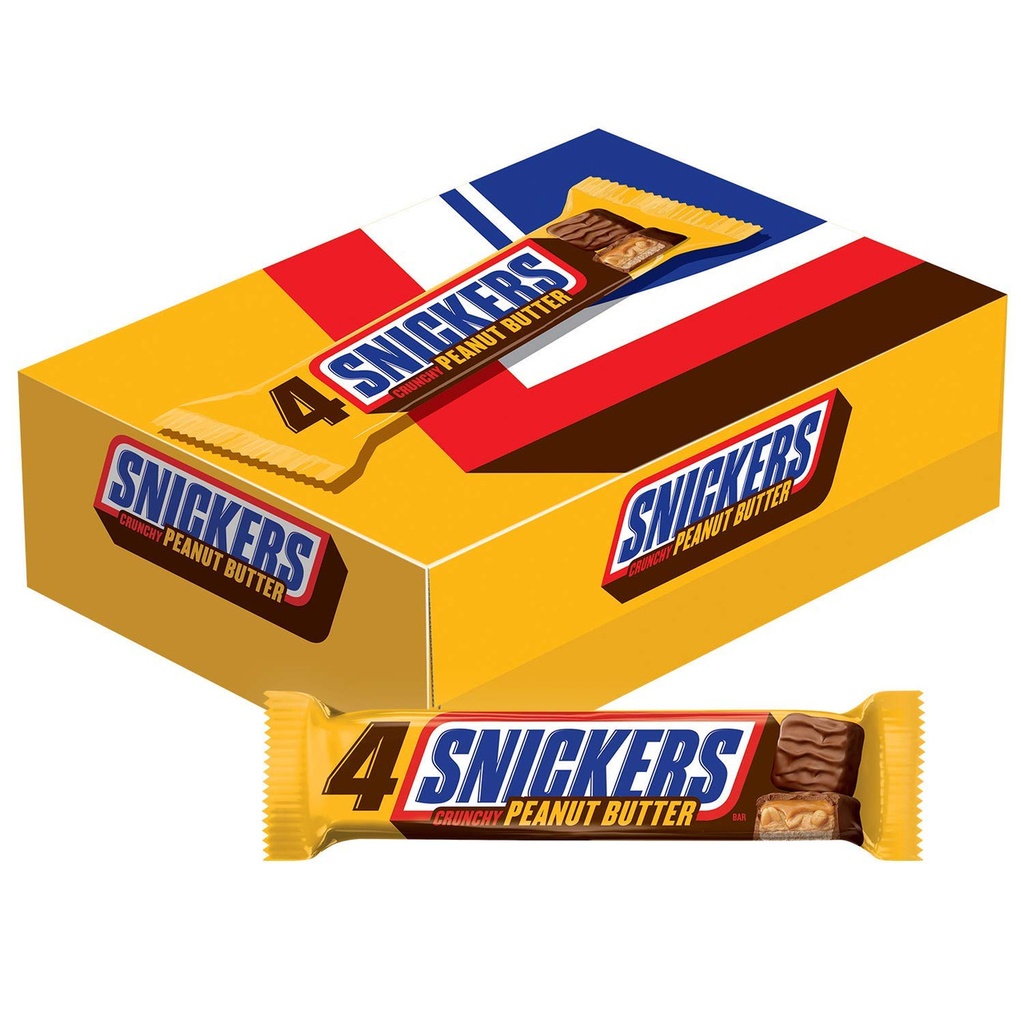 Snickers 4 To Go Peanut Butter Squares 18 ct 3.56 oz