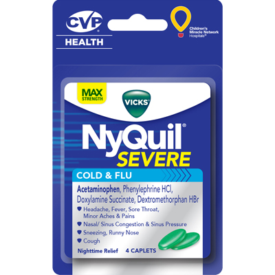 Nyquil Cold & Flu 2-Dose 6pck, 4ct