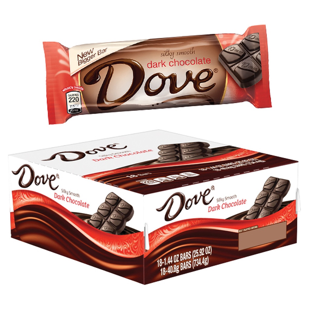 [10230] Dove Dark Bar 18 ct 1.44 oz