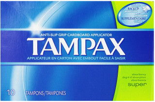 Tampax Super Tampons 10/pk 12pks
