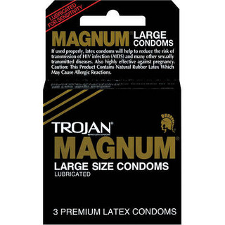 Trojan Magnum Large Size Condoms 6bxs 3ct