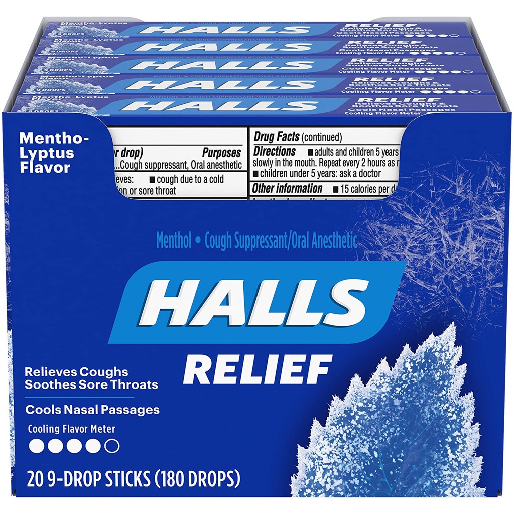 Halls Mentho-Lyptus Cough Drops 20 ct
