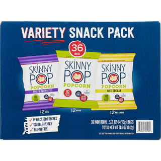 SkinnyPop Popcorn Variety 36ct 0.8oz