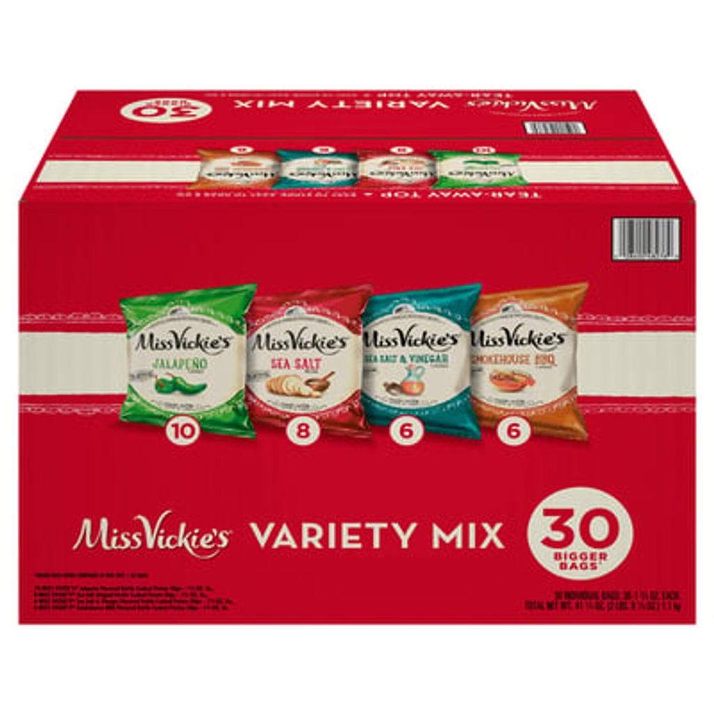 Miss Vickies Potato Chips Variety 30ct