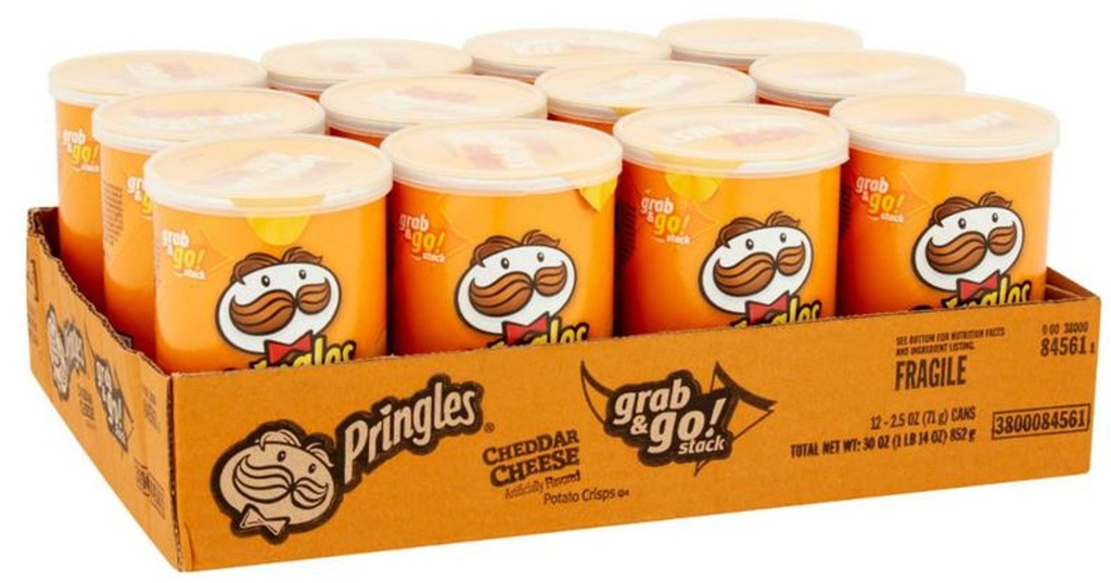 Pringles Cheddar Cheese 12 ct 1.41 oz