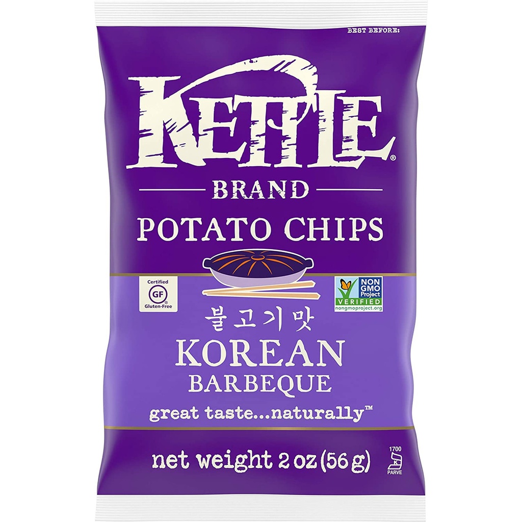 [22154] Kettle Potato Chips Korean Barbeque 24ct 2oz