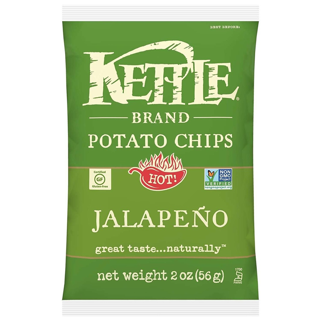 Kettle Potato Chips Jalapeno 24ct 2oz