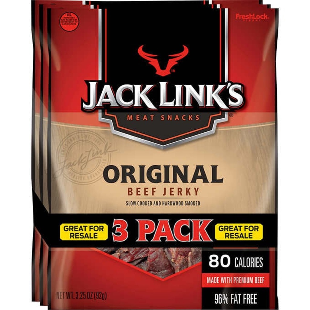 [22192] Jack Link Original Jerky 3 ct 3.25 oz