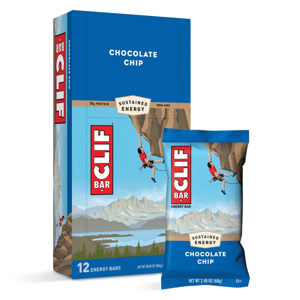 Clif Chocolate Chip Bar 12 ct 2.4 oz