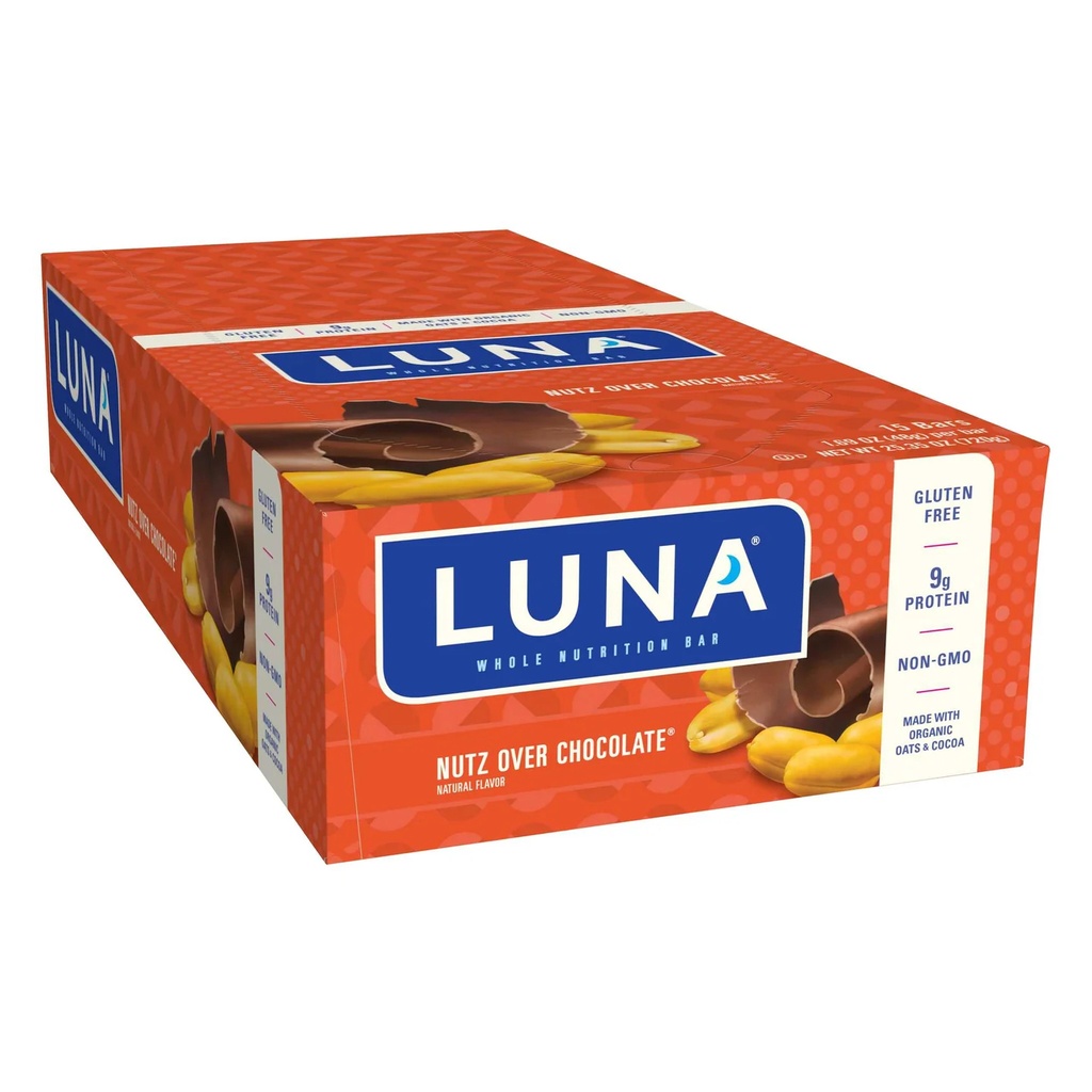Luna Nutz Over Chocolate Bar 15 ct