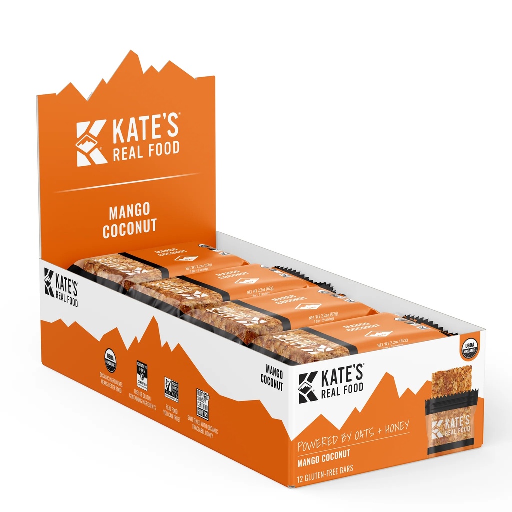 Kate's Bar Mango Coconut 12ct 2.2oz