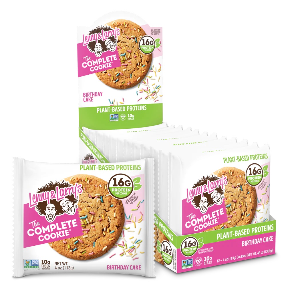 [22855] Lenny & Larry's The Complete Cookie Birthday Cake 4 oz 12 ct