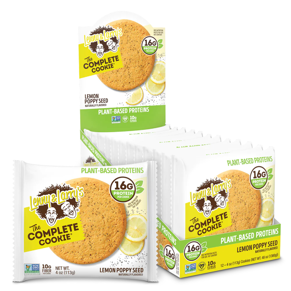 [22860] Lenny & Larry's The Complete Cookie Lemon Poppy Seed 4oz