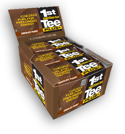 1st Tee Plus+ Chocolate Peanut Bars 12 ct 60g