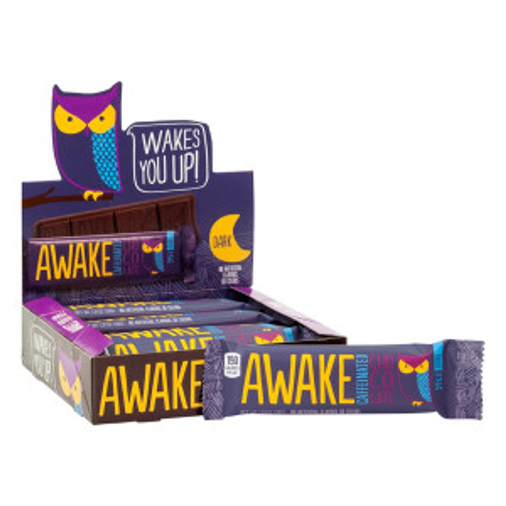 Awake Bar Dark Chocolate 12 ct 1.34 oz