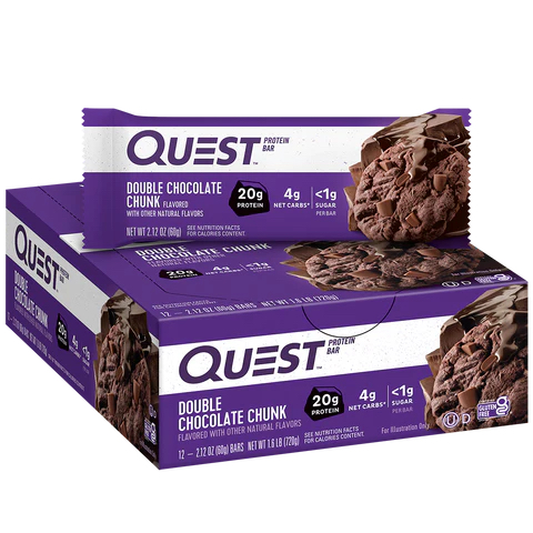 Quest Bar Double Chocolate 12 ct 2.12 oz