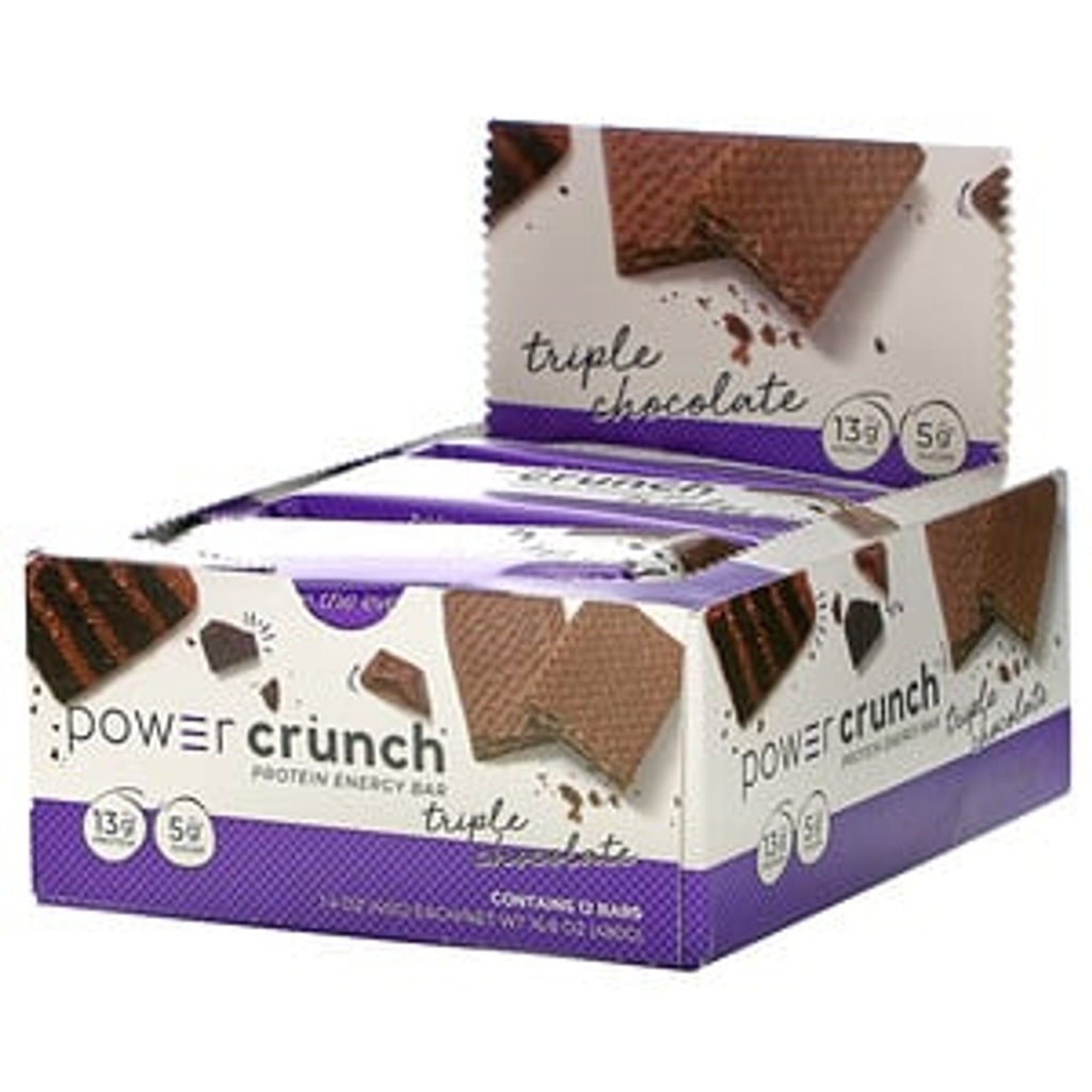 Power Crunch Protein Bar Triple Chocolate 12ct 1.4oz