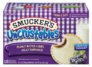 Smucker's Uncrustables PB & Grape Jam Sandwich 2.8oz  18ct