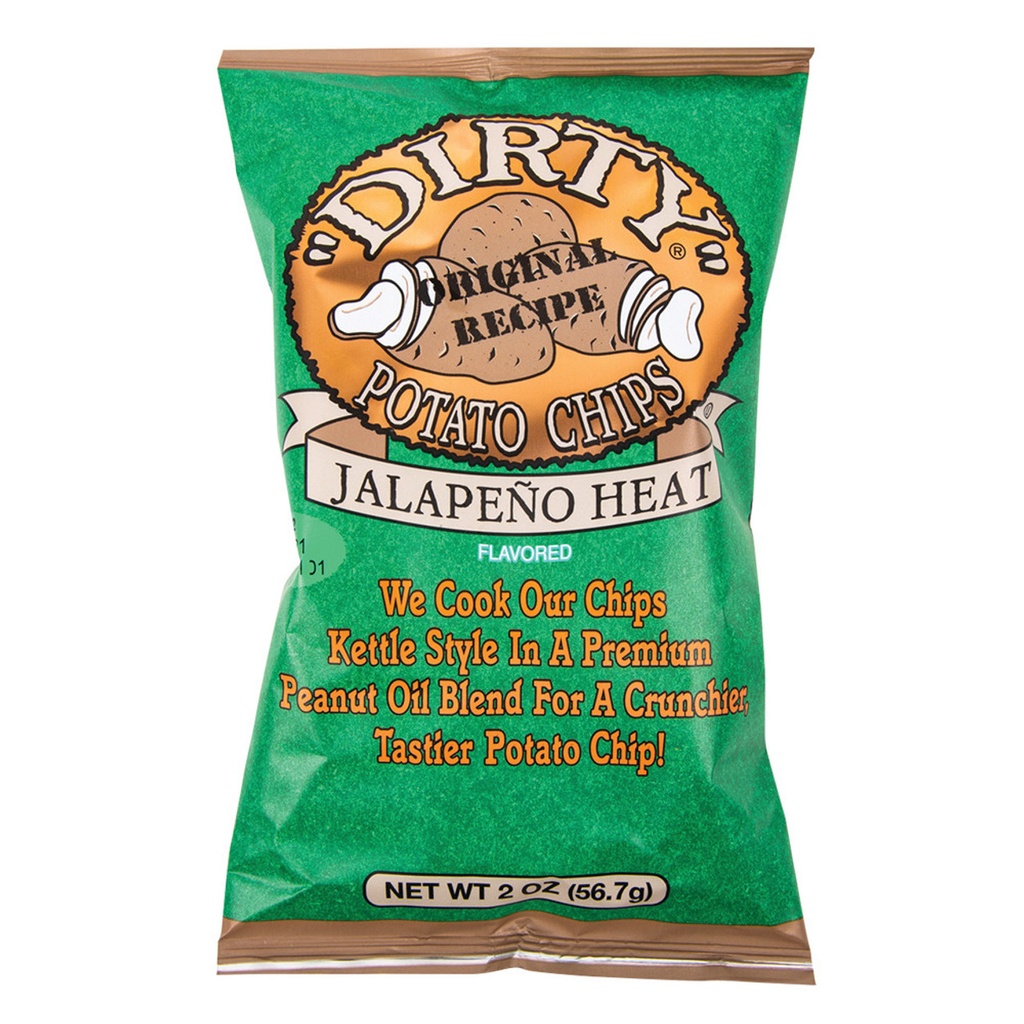 [21205 - DZ] Dirty Chips Jalapeno Heat 2 oz (Dozen (12ct))