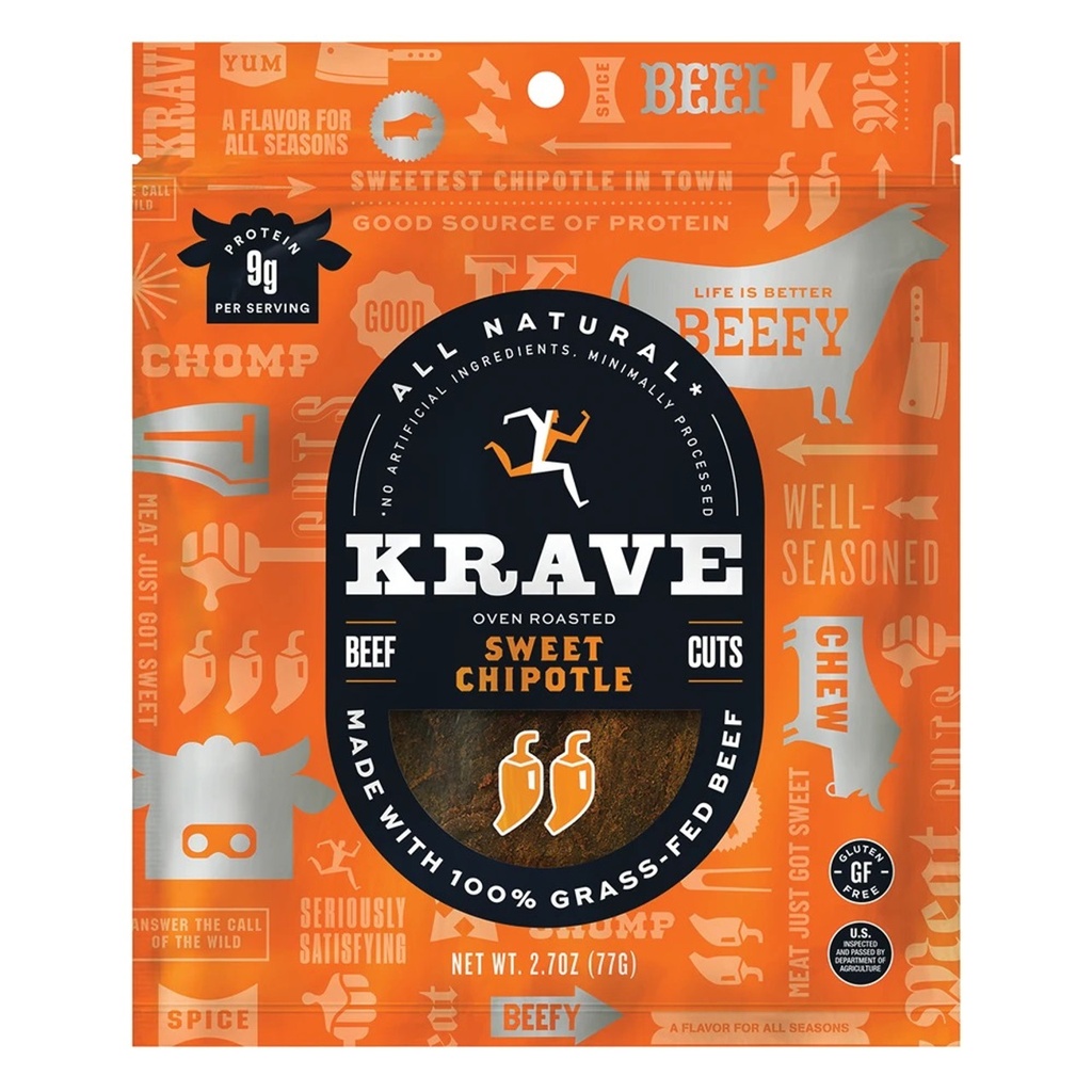 Krave Sweet Chipotle Jerky 8ct 2.7oz