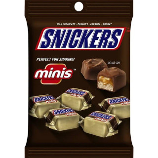 Snickers Miniatures Peg Bag 12 ct 4.4 oz Peg Bag