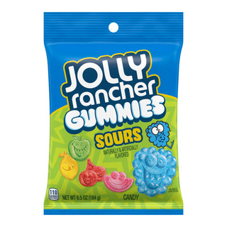 Jolly Rancher Sour Gummies 12ct 6.5oz peg bag
