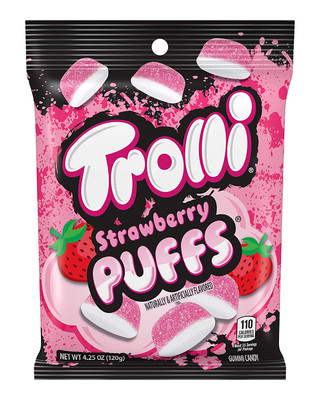 Trolli Strawberry Puff 12 ct 5 oz Peg Bag