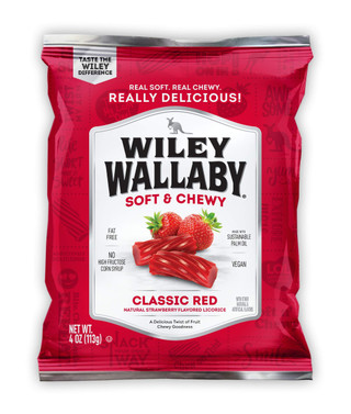 Wiley Wallaby Classic Red Licorice 12ct 4oz