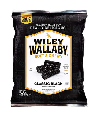 Wiley Wallaby Black Licorice 12ct 4oz