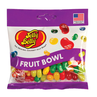 Jelly Belly Fruit Bowl Flavors 12 ct 3.5 oz Peg Bag