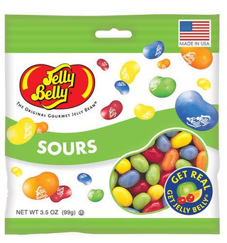 Jelly Belly Sours 12 ct 3.5 oz Peg Bag
