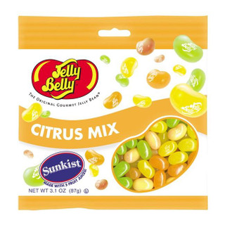Jelly Belly Sunkist Citrus Mix 12 ct 3.5 oz Peg Bag