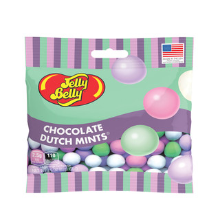 Jelly Belly Chocolate Dutch Mints 12 ct 2.9 oz Peg Bag