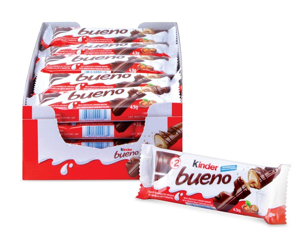 Kinder Bueno Chocolate 20ct 1.5oz