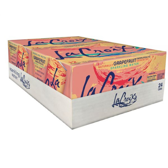 La Croix Sparkling Water Grapefruit 24 ct 12 oz