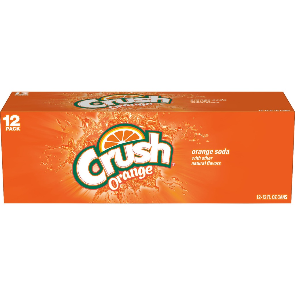 [33213] Crush Orange Soda 12 ct 12 oz