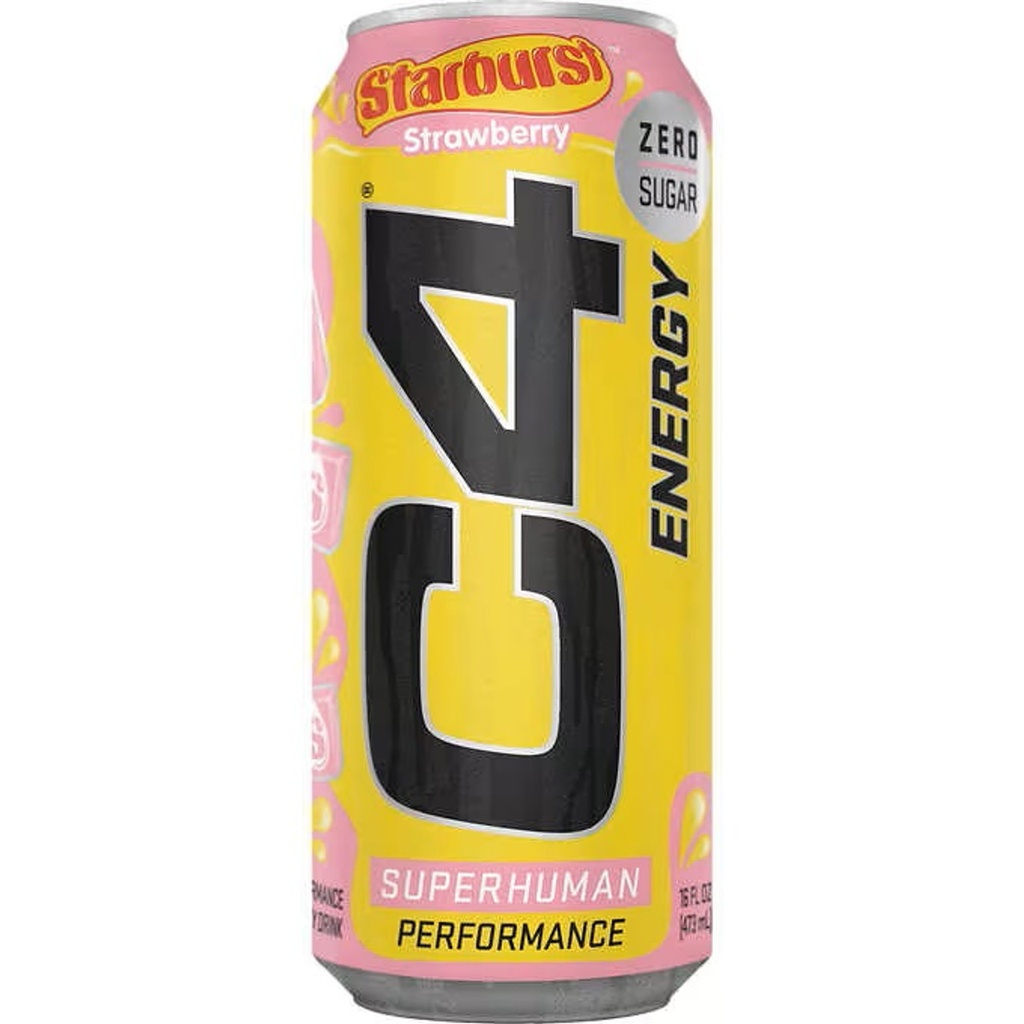 C4 Cellucor SF Starburst Strawberry Energy Drink 12ct 16oz