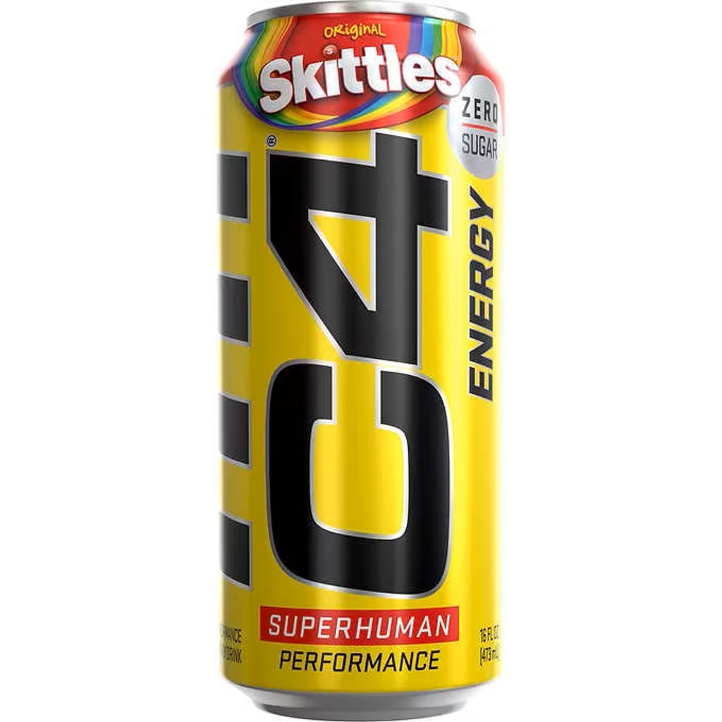 C4 Cellucor SF Skittles Energy Drink 12ct 16oz