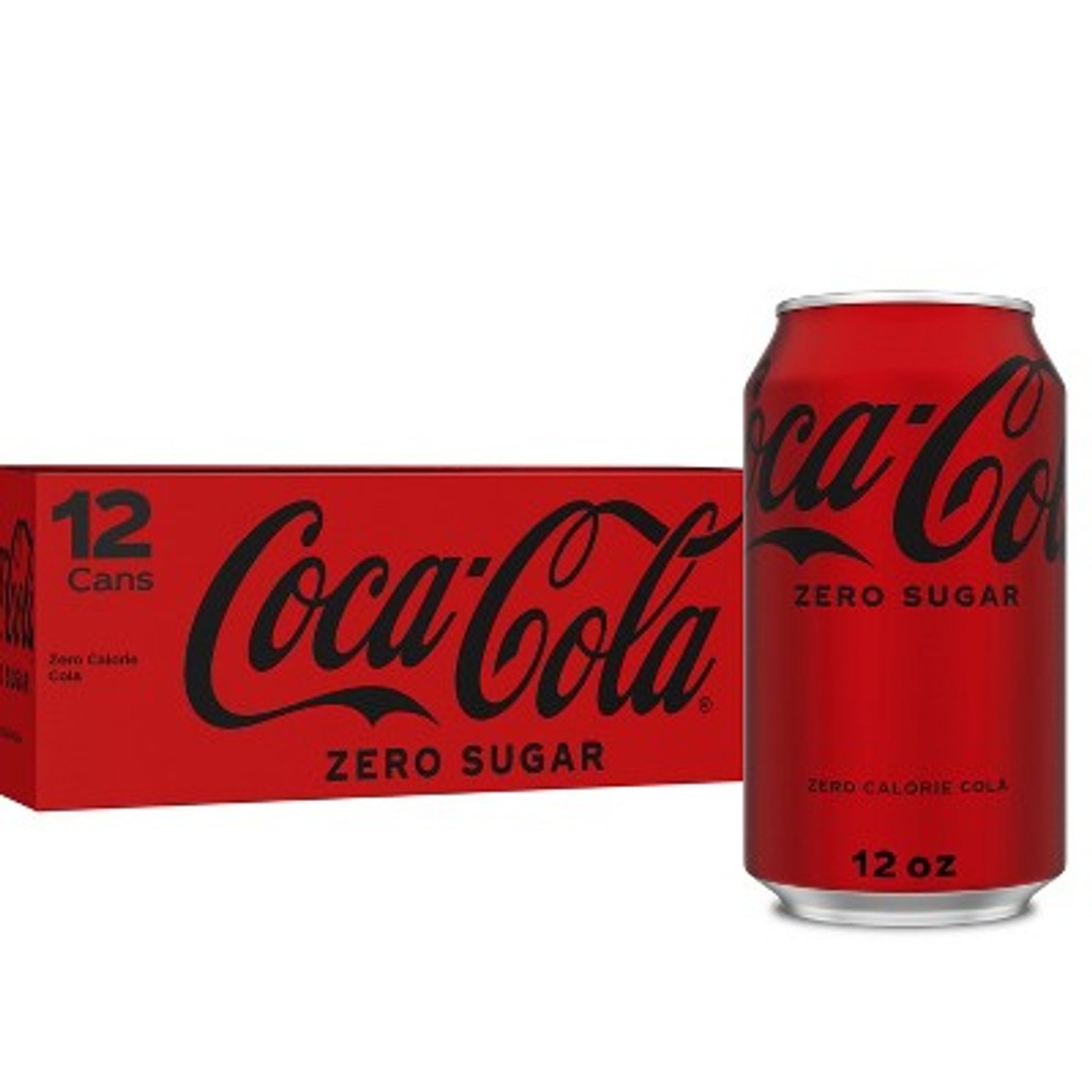 Coke Zero Can 12oz 12ct