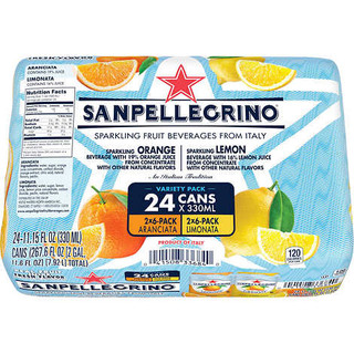 San pellegrino Sparkling Fruit Beverage Variety 24ct 11.5oz