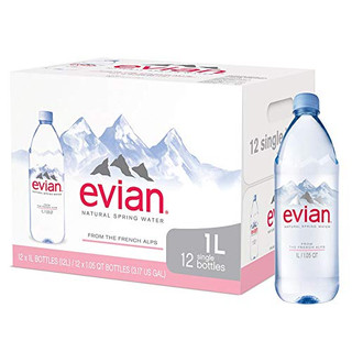 Evian Natural Spring Water 12 ct / 1.05 Lt
