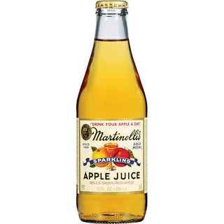 Martinelli Sparkling Apple Juice 24 ct 10 oz Glass Bottle