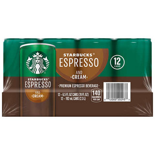 Starbucks Espresso & Cream Coffee Drink 12 ct 6.5 oz